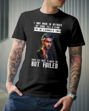 MY SCARS TELL A STORY - OCTOBER Classic T-Shirt lifestyle-mens-crewneck-front-6