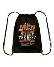 THE BEST ARE BORN IN DECEMBER Drawstring Bag thumbnail