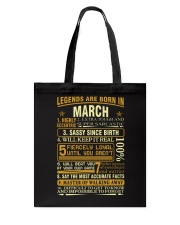 LEGENDS ARE BORN IN MARCH Tote Bag thumbnail