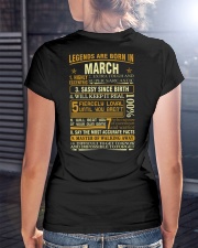 LEGENDS ARE BORN IN MARCH Ladies T-Shirt lifestyle-women-crewneck-back-3