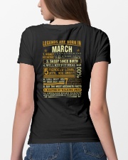 LEGENDS ARE BORN IN MARCH Ladies T-Shirt lifestyle-women-crewneck-back-4