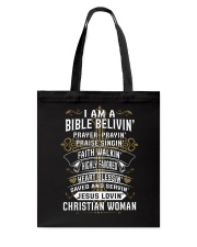 BIBLE VELIVIN - WARRIOR OF CHRIST Tote Bag thumbnail