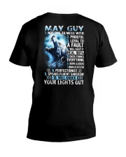 MAY GUY NOT ONE TO MESS WITH V-Neck T-Shirt thumbnail
