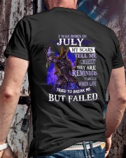 I WAS BORN IN JULY Classic T-Shirt lifestyle-mens-crewneck-back-2