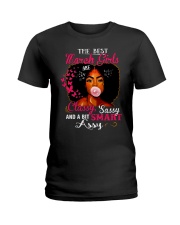 THE BEST MARCH GIRLS ARE CLASSY SASSY Ladies T-Shirt front