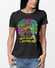 SHINE BRIGHT LIKE A DECEMBER GIRL Ladies T-Shirt lifestyle-women-crewneck-front-10