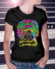 SHINE BRIGHT LIKE A DECEMBER GIRL Ladies T-Shirt lifestyle-women-crewneck-front-7