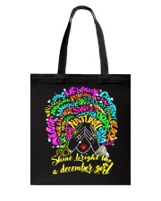 SHINE BRIGHT LIKE A DECEMBER GIRL Tote Bag thumbnail