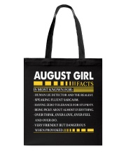 AUGUST GIRL FACTS Tote Bag tile