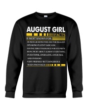 AUGUST GIRL FACTS Crewneck Sweatshirt tile