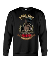 APRIL GUY WITH THREE SIDES Crewneck Sweatshirt thumbnail