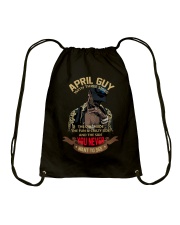 APRIL GUY WITH THREE SIDES Drawstring Bag thumbnail
