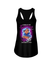 THE SEXINESS OF AN APRIL GIRL DISTRACTS YOU Ladies Flowy Tank thumbnail
