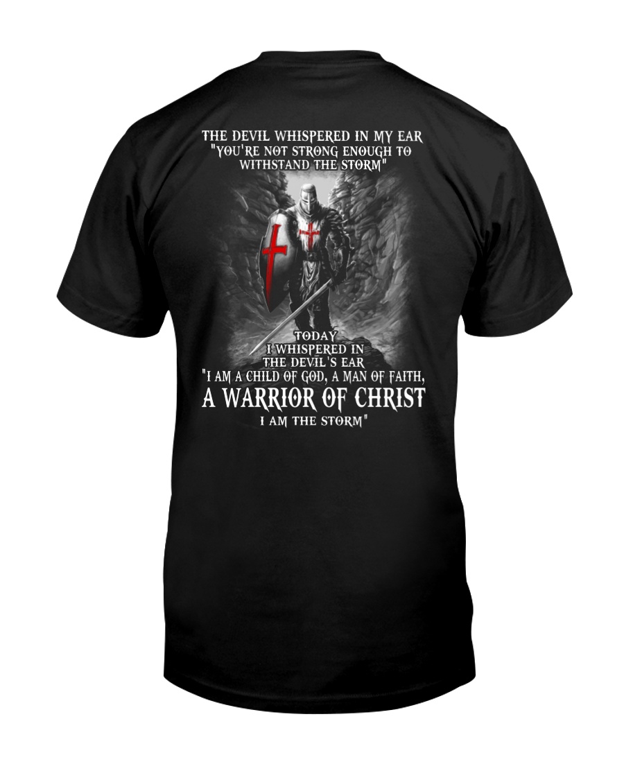 DEVIL WHISPERED - WARRIOR OF CHRIST Classic T-Shirt