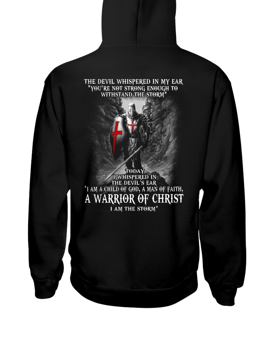 DEVIL WHISPERED - WARRIOR OF CHRIST Hooded Sweatshirt
