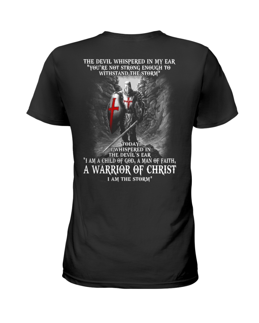 DEVIL WHISPERED - WARRIOR OF CHRIST Ladies T-Shirt