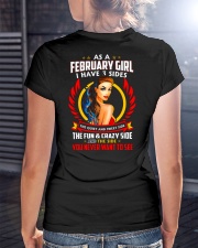 AS A FEBRUARY GIRL Ladies T-Shirt lifestyle-women-crewneck-back-3