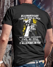 AS A MARCH GUY Classic T-Shirt lifestyle-mens-crewneck-back-2