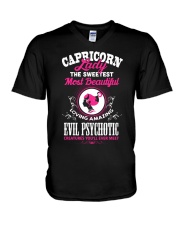 CAPRICORN LADY - THE SWEETEST MOST BEAUTIFUL V-Neck T-Shirt thumbnail