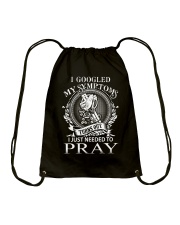 JUST PRAY - WARRIOR OF CHRIST Drawstring Bag thumbnail