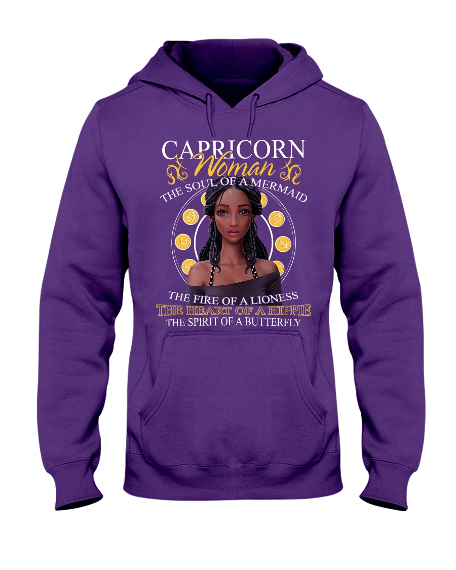 CAPRICORN WOMAN - THE SOUL OF A MERMAID Hooded Sweatshirt