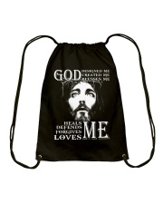 GOD - WARRIOR OF CHRIST Drawstring Bag thumbnail