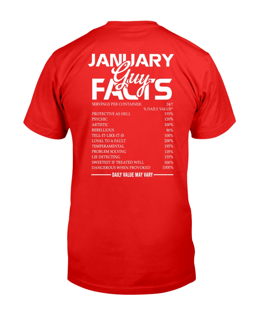 JANUARY GUY FACTS Classic T-Shirt