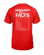 JANUARY GUY FACTS Classic T-Shirt back