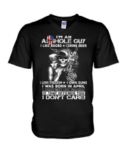 IM AN ASSHOLE APRIL GUY V-Neck T-Shirt thumbnail