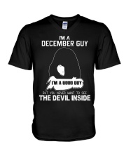 I'M A DECEMBER GUY - I'M A GOOD GUY V-Neck T-Shirt thumbnail