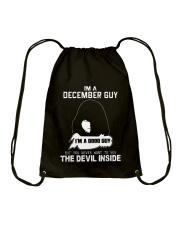 I'M A DECEMBER GUY - I'M A GOOD GUY Drawstring Bag thumbnail