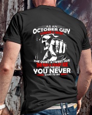 AS AN OCTOBER GUY - I HAVE 3 SIDES Classic T-Shirt lifestyle-mens-crewneck-back-2
