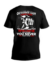 AS AN OCTOBER GUY - I HAVE 3 SIDES V-Neck T-Shirt thumbnail