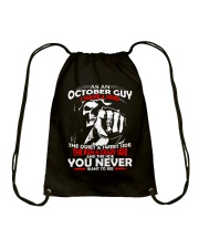 AS AN OCTOBER GUY - I HAVE 3 SIDES Drawstring Bag thumbnail