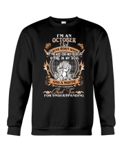 OCTOBER GIRL WAS BORN WITH MY HEART ON MY SLEEVE Crewneck Sweatshirt thumbnail