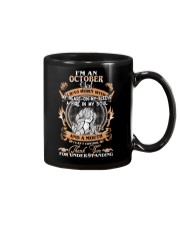 OCTOBER GIRL WAS BORN WITH MY HEART ON MY SLEEVE Mug thumbnail