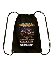 I'M A GRUMPY OLD MAN - I WAS BORN IN JANUARY Drawstring Bag thumbnail