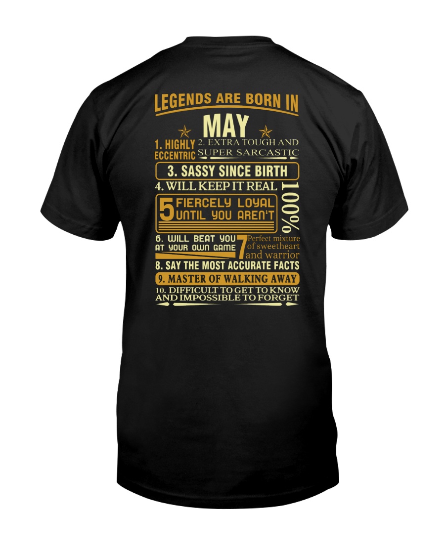 LEGENDS ARE BORN IN MAY Classic T-Shirt