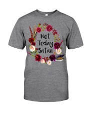 NOT TODAY SATAN - WARRIOR OF CHRIST Classic T-Shirt thumbnail