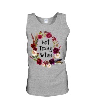 NOT TODAY SATAN - WARRIOR OF CHRIST Unisex Tank thumbnail