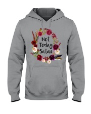 NOT TODAY SATAN - WARRIOR OF CHRIST Hooded Sweatshirt thumbnail