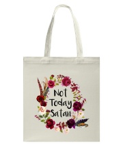 NOT TODAY SATAN - WARRIOR OF CHRIST Tote Bag thumbnail