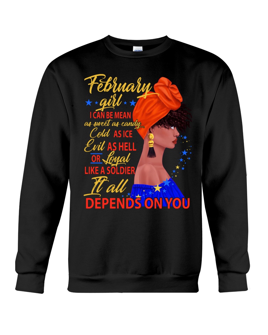 FEBRUAR GIRL - IT ALL DEPENDS ON YOU Crewneck Sweatshirt