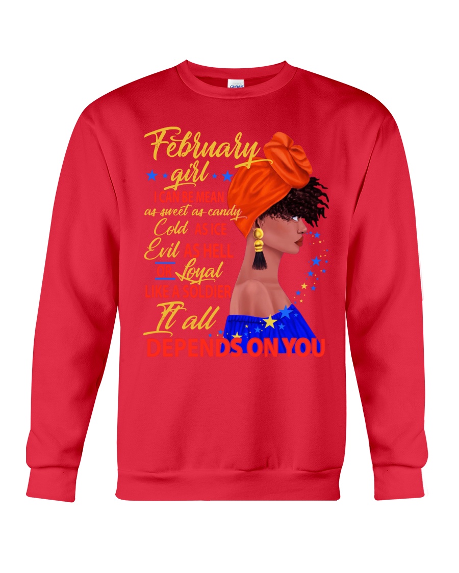 FEBRUAR GIRL - IT ALL DEPENDS ON YOU Crewneck Sweatshirt
