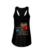 SEPTEMBER GIRL WAS BORN WITH MY HEART Ladies Flowy Tank thumbnail