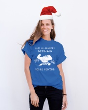 JUST AN ORDINARY DEMI-DAD Classic T-Shirt lifestyle-holiday-crewneck-front-1