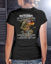 I ALWAYS GET UP - OCTOBER Ladies T-Shirt lifestyle-women-crewneck-back-3
