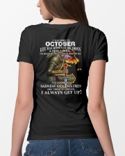 I ALWAYS GET UP - OCTOBER Ladies T-Shirt lifestyle-women-crewneck-back-4