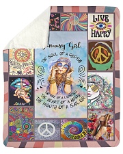 JANUARY GIRL - THE SOUL OF A GYPSY Sherpa Fleece Blanket - 50" x 60" thumbnail