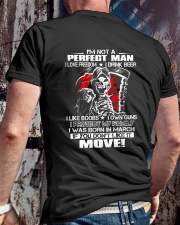 I WAS BORN IN MARCH Classic T-Shirt lifestyle-mens-crewneck-back-2